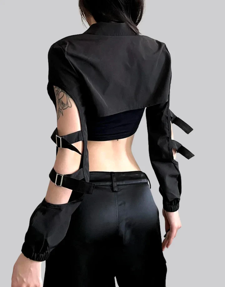 Techwear Goth Turtleneck