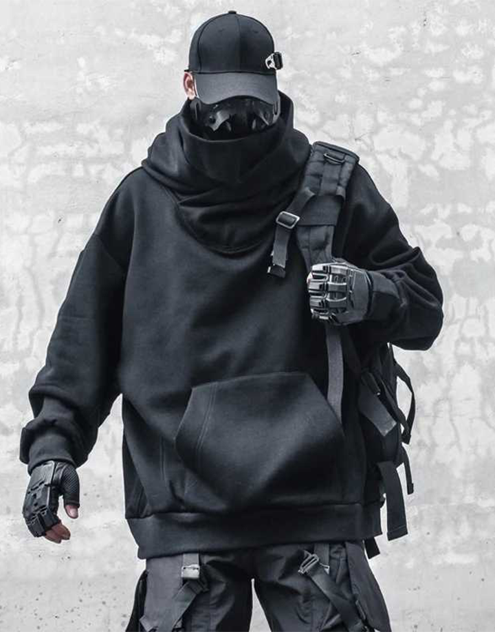 Techwear Turtleneck Hoodie