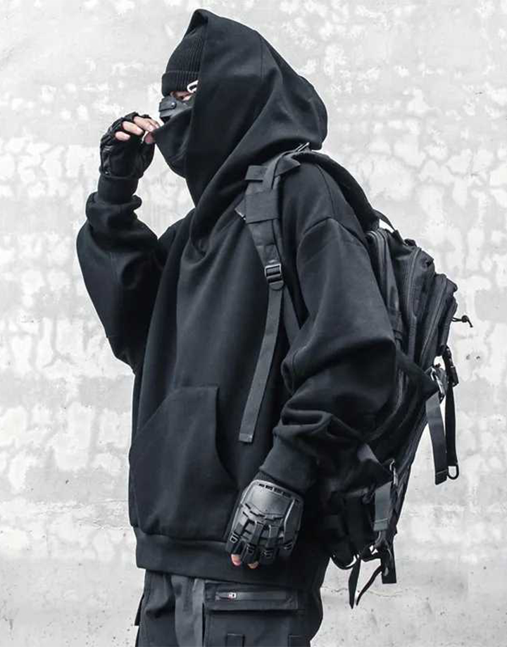 @_trhk___i Techwear Turtleneck Hoodie