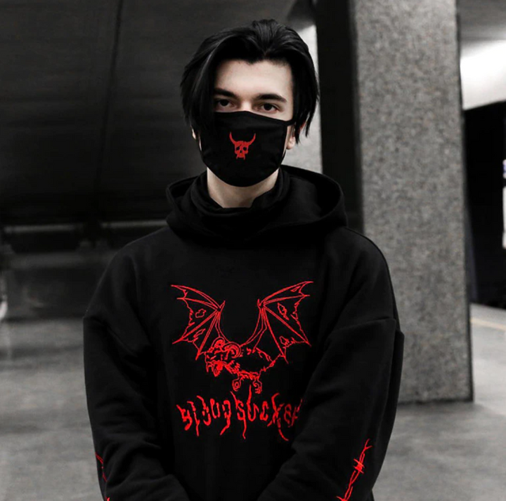 Techwear Street Goth Hoodie