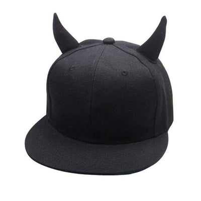 Baseball cap with horns