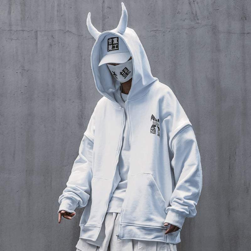 Demon horn hoodie sale