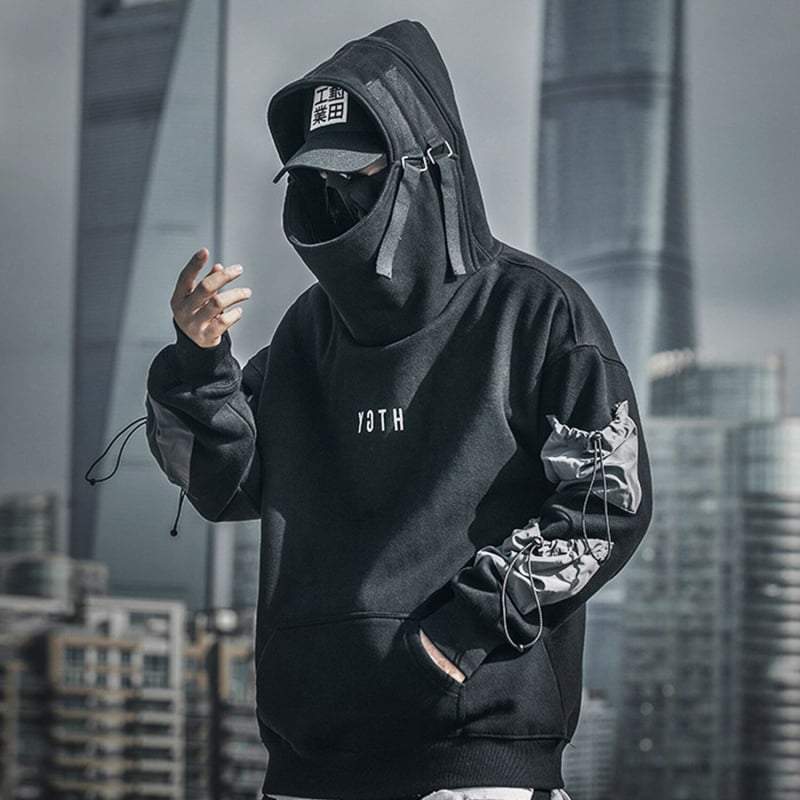 Streetwear Japanese Hoodies Uk Niepce Black HTGY Hoodie Urban