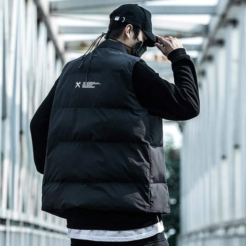 【Sobaq】TW Utility hoodie Vest 2025 Tactical Techwear Cargo Vest Mens Outdoor Casual Sport