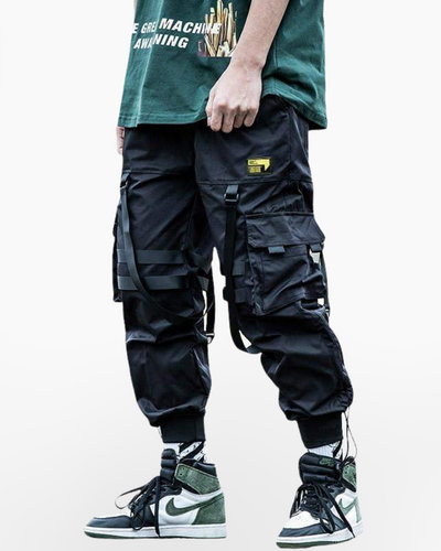 Black Techwear Cargo Pants | URBXN.1 Techwear