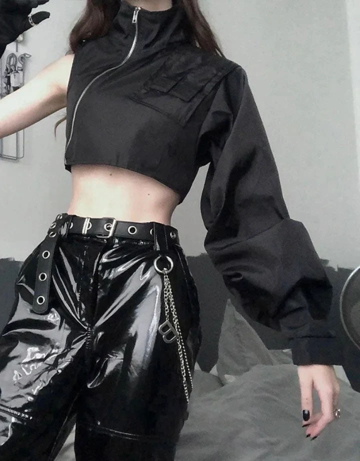 Techwear One Sleeve Jacket