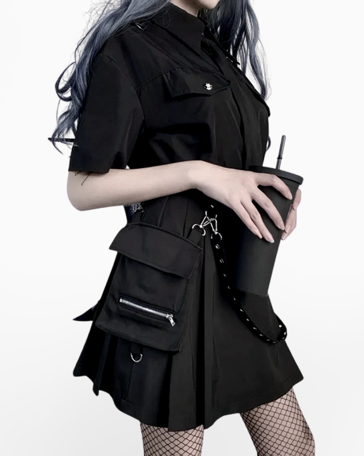 THEREDTHREAD G tech pouch skirt mini スカート the red thread G