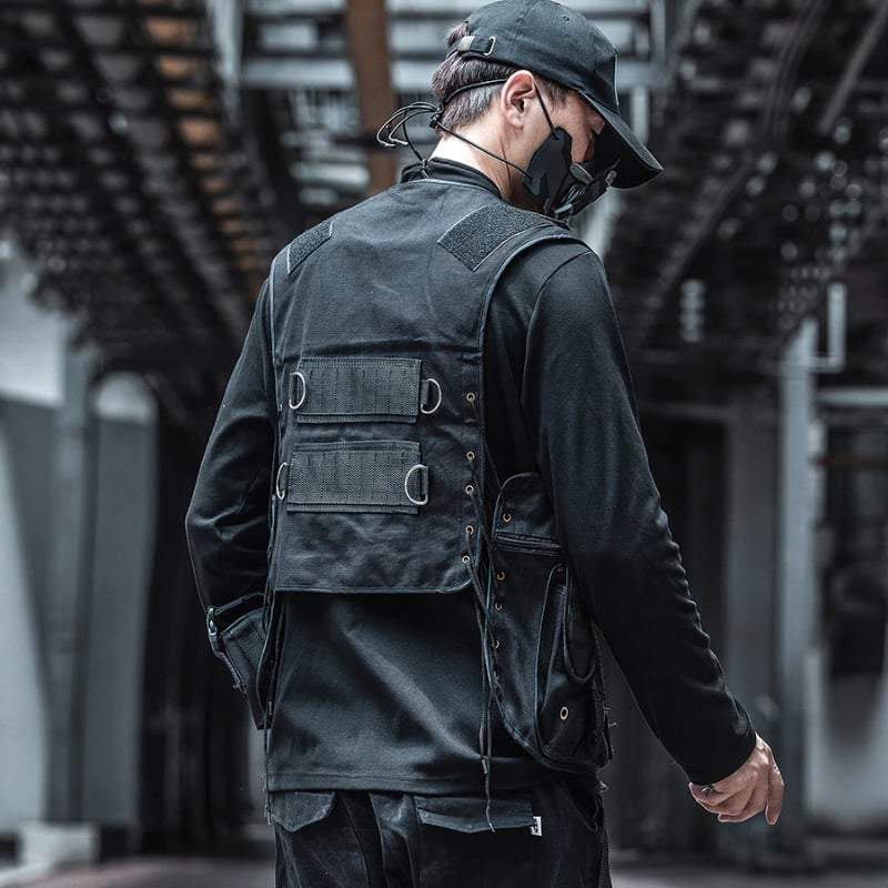 Hip Hop Streetwear Vest Jacket Military Vest Streetwear Vest New